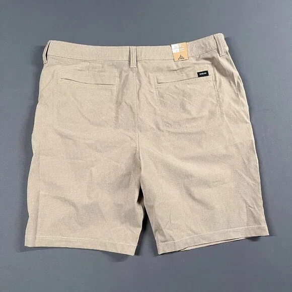 NEW PrAna Shorts Mens 40 Brown Tan 8 Inch Chino Lightweight Adventure Hybridizer - Picture 4 of 13